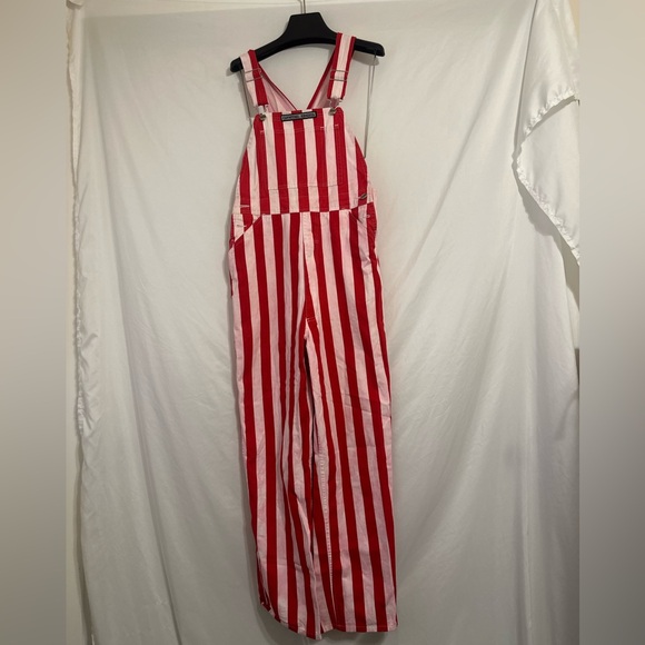 Game Bibs Striped Overalls - Picture 1 of 6